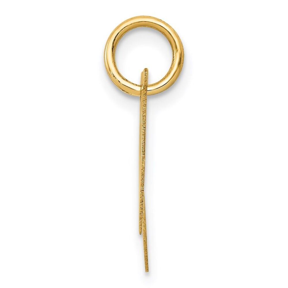 Kazi Luxury 14k Yellow Gold Small Fancy Script Le… - image 2